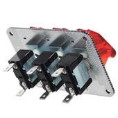Jtron DV 12V Karbon Fiber Yüzey Panel Araba Anahtarı Kırmızı LED Gösterge - 5