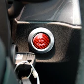 BMW F G Şasi Karbon Fiber Motor Başlatma Düğmesi Kapağı Kırmızı - 4