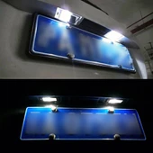 Ford Mustang 2010 2014 Uyumlu 2 Adet 12V 3W 150LM 6000K 18 LED SMD 3528 Plaka Lambası - 9