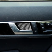 Mercedes Benz C Serisi 2007 2013 E Serisi 2009 2016 Karbon Fiber Kapı İç Kolu Bilek Paneli Dekoratif Sticker Alman Bayrağı - 6