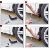 Honda 8. Seri Civic İçin 4 Parça Yarı Sert PVC Çamur Paçalık Seti - 8
