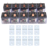 10 Adet JD-1912 Model 80 AMP 12V Su Geçirmez Araç Rölesi Dört Fişli Uyarı Işıklı - 5
