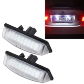 Toyota için 18 SMD-3528 LED Plaka Lambası Seti 2 Adet 2W 120LM 6000K Beyaz Işık DC12V - 1