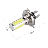 2 Adet H4 Model 20W 1250LM 6000K 5 COB LED Beyaz Araç Sis Farı DC 12V - 3