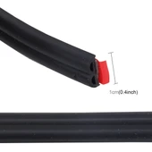 4 Metre B Şekilli Araba Dekoratif Şerit Kauçuk Krom Kapı ve Pencere Contası - 3