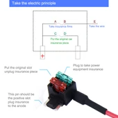 Araba 12V Mini Boy Add-A-Circuit Sigorta Tutucu Adaptör - 5