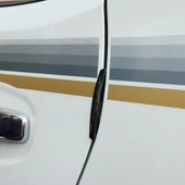 4 Parça Siyah Kauçuk Araba Yan Kapı Kenarı Koruyucu Sticker Seti - 9