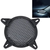 5 İnç Metal Mesh Siyah Yuvarlak Delikli Subwoofer Hoparlör Koruyucu Kapağı Sabit Tutuculu - 1