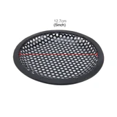 5 İnç Metal Mesh Siyah Yuvarlak Delikli Subwoofer Hoparlör Koruyucu Kapağı Sabit Tutuculu - 3