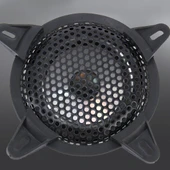 5 İnç Metal Mesh Siyah Yuvarlak Delikli Subwoofer Hoparlör Koruyucu Kapağı Sabit Tutuculu - 7