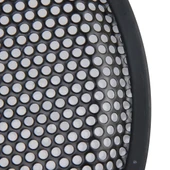 12 İnç Araba Metal Siyah Yuvarlak Delikli Subwoofer Hoparlör Koruyucu Kapağı Sabit Tutuculu - 4