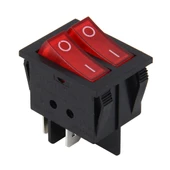 Araç Kamyon Tekne 4 Pin Su Geçirmez Anahtarlı Işık Anahtarı 12 24V Çift Kontrol Butonlu - 1