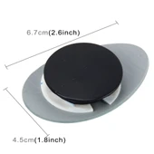 3R-055 Oval Kör Nokta Arka Görüş Geniş Açı Aynası 360 Derece Ayarlanabilir 6.7x4.5 cm 2'li Set - 3
