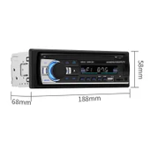 SWM-530 12V Evrensel Araç Çift USB Şarj Cihazı Radyo Alıcısı MP3 Çalar FM ve Bluetooth Destekli Uzaktan Kumandalı - 2