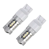 2 Adet T20 7440 5W 250LM 6000K Beyaz LED Araç Sinyal ve Geri Vites Lambası 16 LED SMD-2835 DC 12V - 2