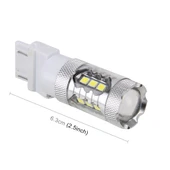 2 Adet T20 7440 5W 250LM 6000K Beyaz LED Araç Sinyal ve Geri Vites Lambası 16 LED SMD-2835 DC 12V - 3