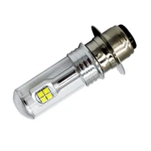 Motosiklet Farı 750LM 6000K Beyaz H6M P15D 40W 8 LED Ampul DC 12-24V - 3