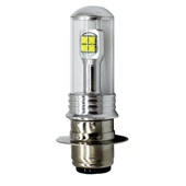Motosiklet Farı 750LM 6000K Beyaz H6M P15D 40W 8 LED Ampul DC 12-24V - 2