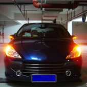 2 Adet T20 7440 5W 250LM 6000K Beyaz LED Araç Sinyal ve Geri Vites Lambası 16 LED SMD-2835 DC 12V - 10