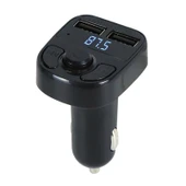 X8 3 in 1 Kablosuz Araç MP3 Çalar FM Verici Çift USB Portlu Dijital Ekranlı Kablosuz Araç Şarj Adaptörü - 2
