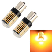 2 Adet 1156 BAU15S DC12V 18W 1080LM Araba Sinyal Lambası Sarı Işık SMD-3014 - 1