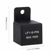 Evrensel 2 Pin Motosiklet LED Sinyal Flaşör Rölesi Hız Kontrolü Hyper Flash - 3