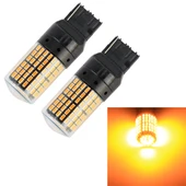 2 Adet T20 7440 DC12V 18W 1080LM Araba Sinyal Lambası Sarı Işık SMD3014 - 1
