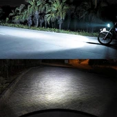 Motosiklet Farı 750LM 6000K Beyaz H6M P15D 40W 8 LED Ampul DC 12-24V - 8