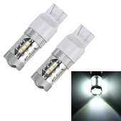2 Adet T20 7443 5W 250LM 6000K Beyaz LED Araç Fren Lambası 16 LED SMD-2835 DC 12V - 1