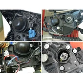 2 Adet Evrensel Araba LED Far HID Xenon Lamba Silikon Toz Kapağı H1 H3 H7 H11 H8 9005 9006 Uyumlu - 7