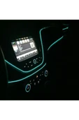 LUXE Araç Araba Içi Torpido Şerit Ledi Renkli Ip Neon Ip Led 2 Metre Buz Mavi - 5