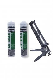 Ceresit Şeffaf Silikon 2li Set & Plastik Silikon Tabancası - 1