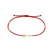 14k Altın Ok Arrow İpli Bileklik - 1