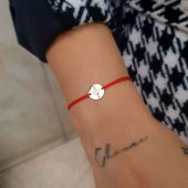 14 Ayar Altın Plaka İpli Bileklik thumbnail 2