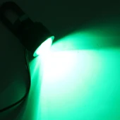2 Adet 12V 3W Yeşil Işıklı Kartal Gözü LED Motosiklet Lambası 45cm Kablo - 6