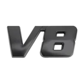 V8 Connect Şekilli Araba Metal Gövde Dekoratif Sticker Siyah L Boy - 2
