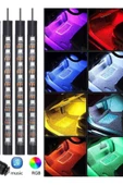 CİYU TİCARET Araç içi ayak altı led döşeme şeridi 12 led'li sese duyarlı kumandalı led şerit thumbnail 1