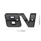 V8 Connect Şekilli Araba Metal Gövde Dekoratif Sticker Siyah L Boy - 3