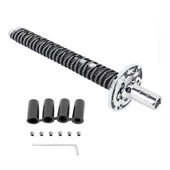 Evrensel Samurai Şekilli Vites Topuzu Manuel ve Otomatik 31.5 cm Gümüş - 5