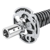 Evrensel Samurai Şekilli Vites Topuzu Manuel ve Otomatik 31.5 cm Gümüş - 4