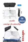 salezza Otamatik Araç Şemsiyesi Bütün Araçlara Uyumlu Yaz Mevsimi Araba Şemsiyesi thumbnail 2
