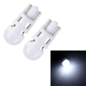 2 Adet T10 3W 200LM 6000K Beyaz Araç Plaka Lambası 1 SMD-3030 LED DC 12V - 1