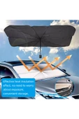 Velonova Tüm Araçlar İçin Araba Ön Cam Güneşlik Katlanabilir Güneşlik Şemsiye Ön Cam Gölgelik Esnek thumbnail 3