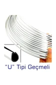 Extra Marketing 4 Metre U Tipi Krom Nikelaj Elkamet Şerit Çıta.. - 2