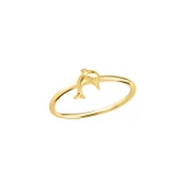 14 Ayar Altın Yunus Balığı Yüzük thumbnail 1