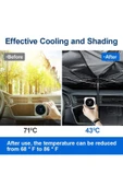 Choice Katlanabilir Araba Ön Camı Güneşlik Şemsiye Araba Örtüsü Güneşlik Isı Yalıtımı Ön Cam İç... thumbnail 6