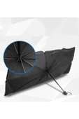 nokteria Katlanabilir Araç Ön Camı Güneş Koruyucu Gölge Şemsiye Araba Şemsiyesi (130x75 Cm) thumbnail 4