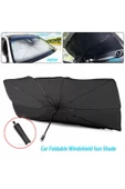 Velonova Tüm Araçlar İçin Araba Ön Cam Güneşlik Katlanabilir Güneşlik Şemsiye Ön Cam Gölgelik Esnek thumbnail 2
