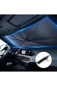 accestr Tüm Araçlar İçin Uygun Araba Ön Cam Güneşlik Katlanabilir Güneşlik Şemsiye Ön Cam Gölgelik Esnek thumbnail 1