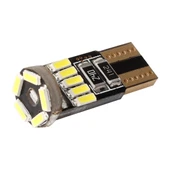 Araç Genişlik Lambası T10 4014 15SMD 12V 2W Beyaz Işık 2'li Set - 3